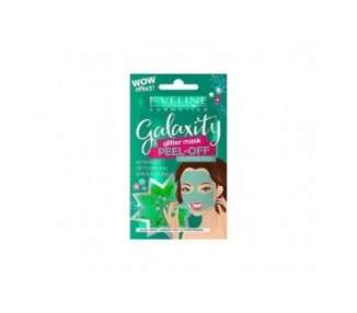 Eveline Galaxity Glitter Green Intensely Detoxifying and Moisturising Peel-Off Mask 3197 C/27