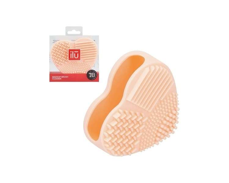 T4B ILU Makeup Brush Cleaner Silicone Cosmetic Brush Cleaning - Orange