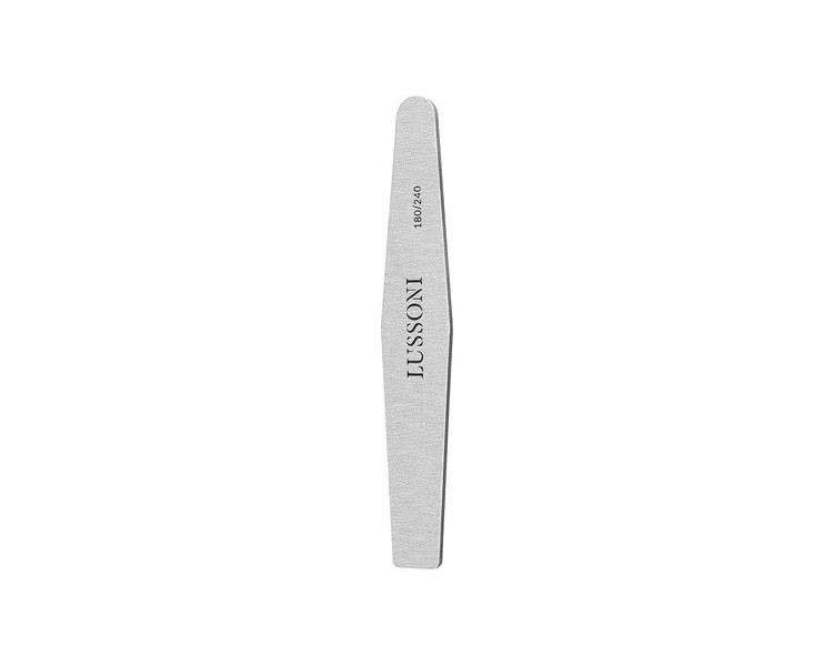 T4B Lussoni Zebra Diamond Files Trapezoid Nail File 180/240 Grit for Artificial and Natural Nails - Pack of 25