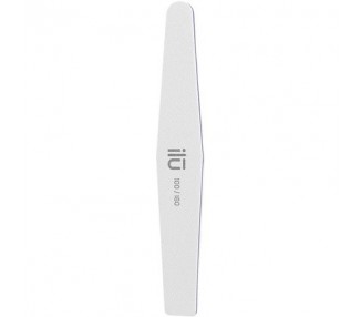 T4B ILU Double-Sided White Nail File for Manicure and Pedicure Trapezoid Shape 100/180 Grit