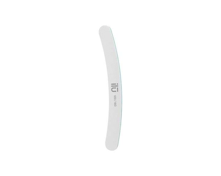 T4B ILU Banana Nail File for Natural Nails Double-Sided Curved High Quality 100/180 Grit