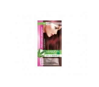 Marion Hair Dye Shampoo in Bag Semi-Permanent Color with Aloe and Keratin 67 Claret