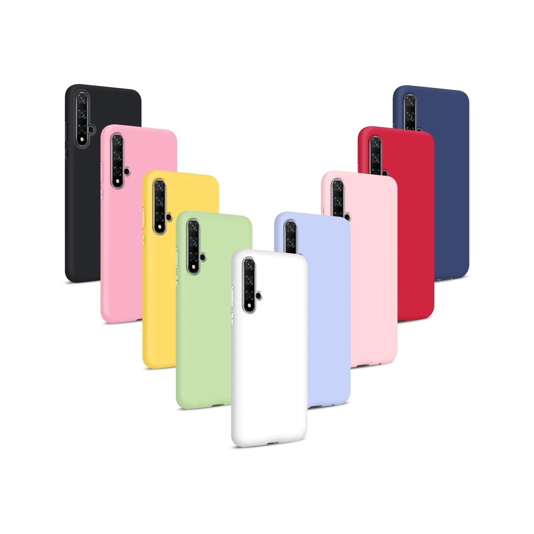 Funda Carcasa De Silicona Suave Tpu Gel Liquido Para Huawei Nova 5T