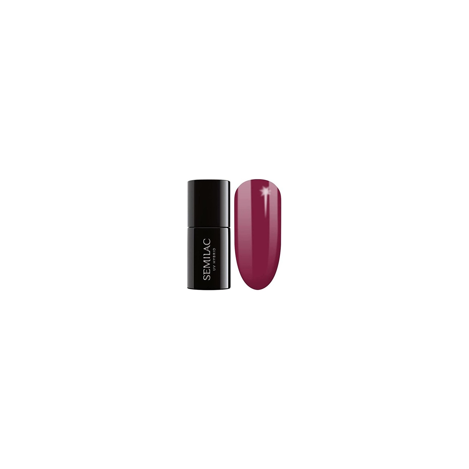 Semilac 098 UV Hybrid Nail Polish Elegant Cherry 7ml