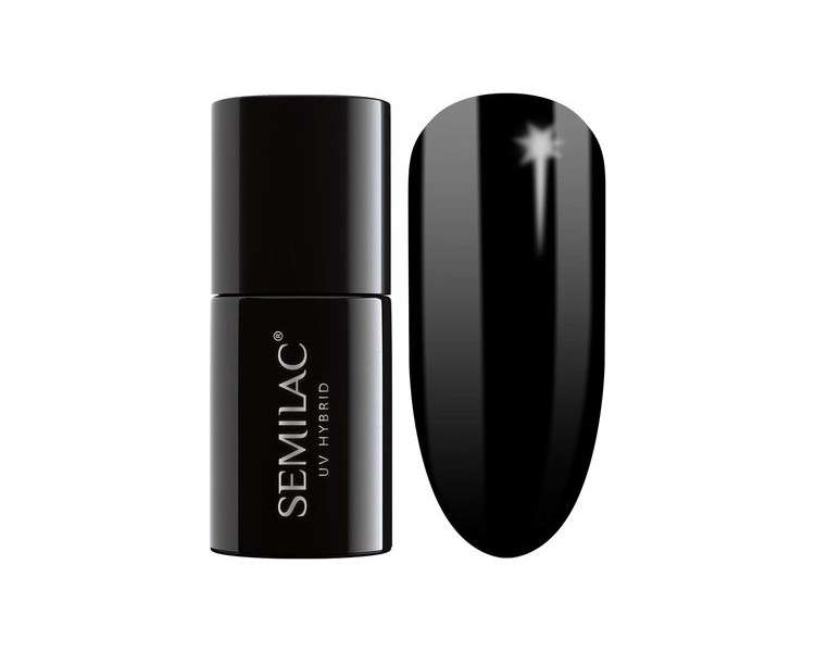 Semilac 031 UV Hybrid Nail Polish Black Diamond 7ml