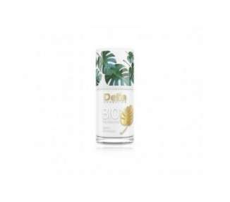 Delia Cosmetics Bio Green Nail Polish - White - Vegan Friendly and Natural Formula for Perfect Coverage and Shine 11ml
