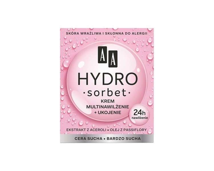 AA Oceanic Hydro Sorbet Face Cream with Acerola for Dry Skin 50ml