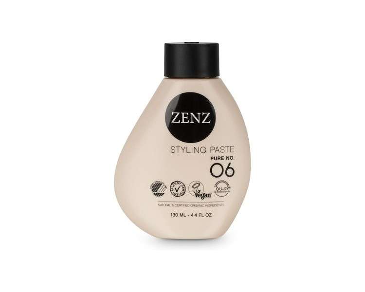 ZENZ Styling Paste Pure no. 06 Organic Aloe Vera Organic Glycerin Fragrance Free Allergy Friendly Gives Texture Volume Extra Hold All Hair Types