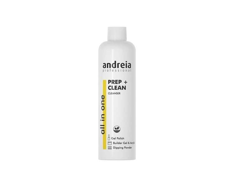 Andreia Professional Prep and Clean All In One for Dipping, Gel Polish, Builder Gel and Acrylic Nails Gel Polish Preparation Multi-Purpose Nail Prep and Wipe 250ml