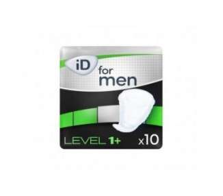 iD for Men Level 1+ Incontinence Pads - Pack of 10