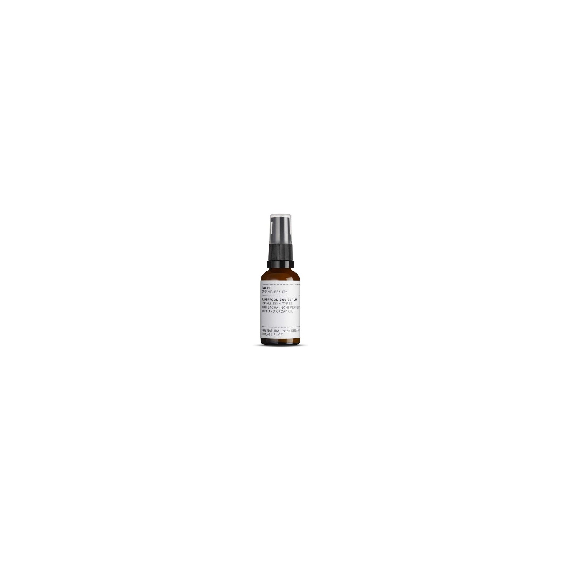 Evolve Beauty Superfood 360 Serum 30ml Black