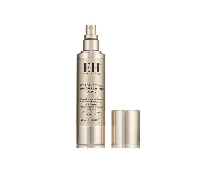 Emma Hardie Exfoliating Brightening Tonic 100ml - Dermatologically Tested Suitable for Sensitive Skin Natural Gentle Exfoliation Smooths and Evens Skin Texture Brightens and Tones Complexion
