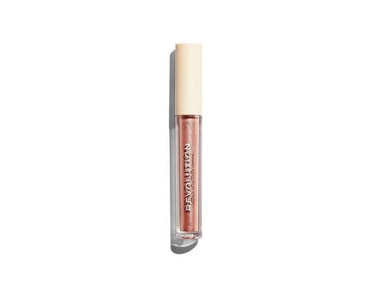 Revolution Nudes Collection Metallic Lip Gloss- Bustier 3ml