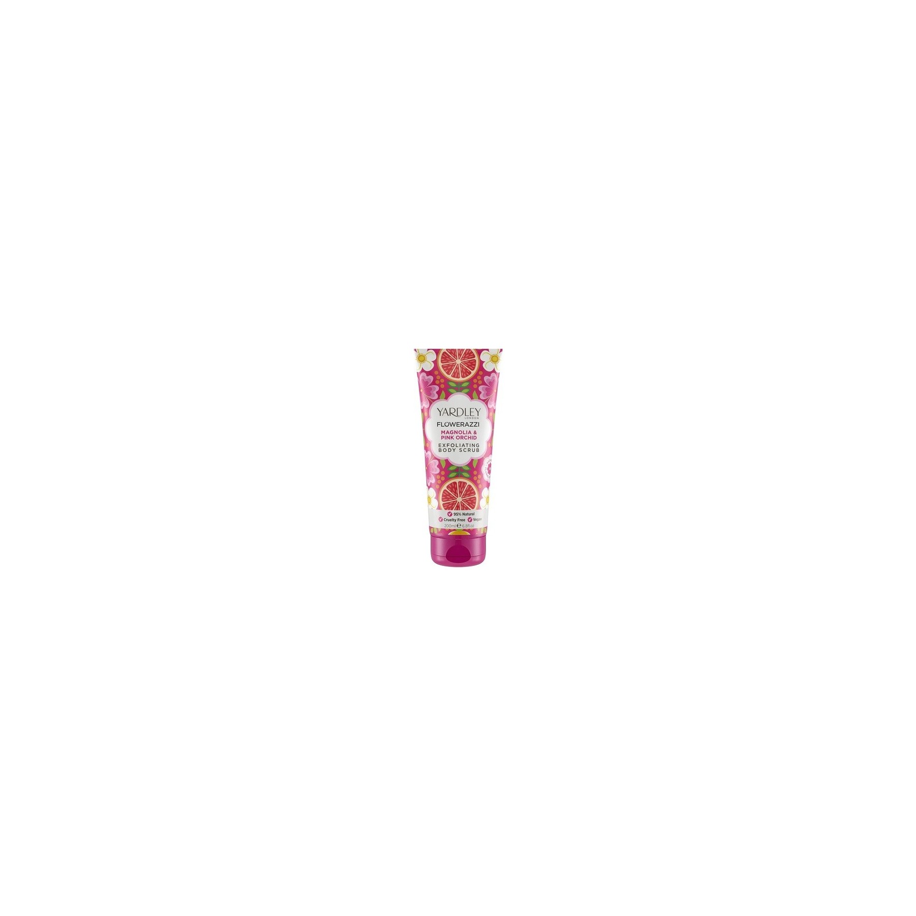 Yardley London Flowerazzi Magnolia and Pink Orchid Exfoliating Body Scrub