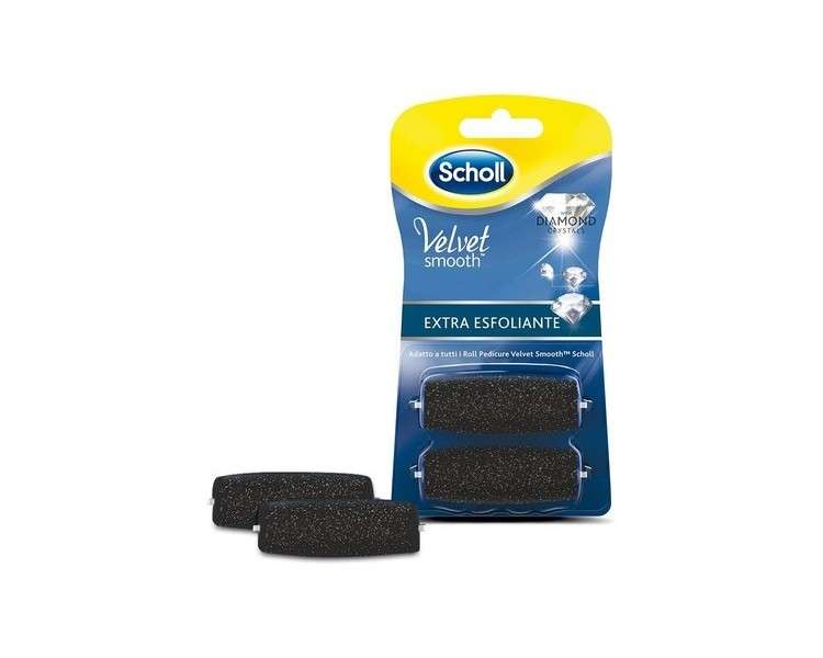 Scholl Velvet Express Pedi Extra Hard Skin Remover Replacement Rollers