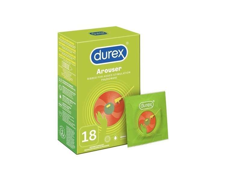 Durex Stimulation Condoms Tickle Me Arouser Ribbed 18 Pieces