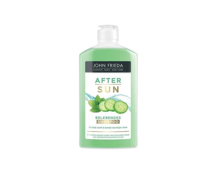 John Frieda After Sun Shampoo 250ml with Refreshing Cucumber and Cooling Mint