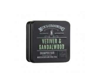 Scottish Fine Soaps Vetiver & Sandalwood Shampoo Bar for Men 100g