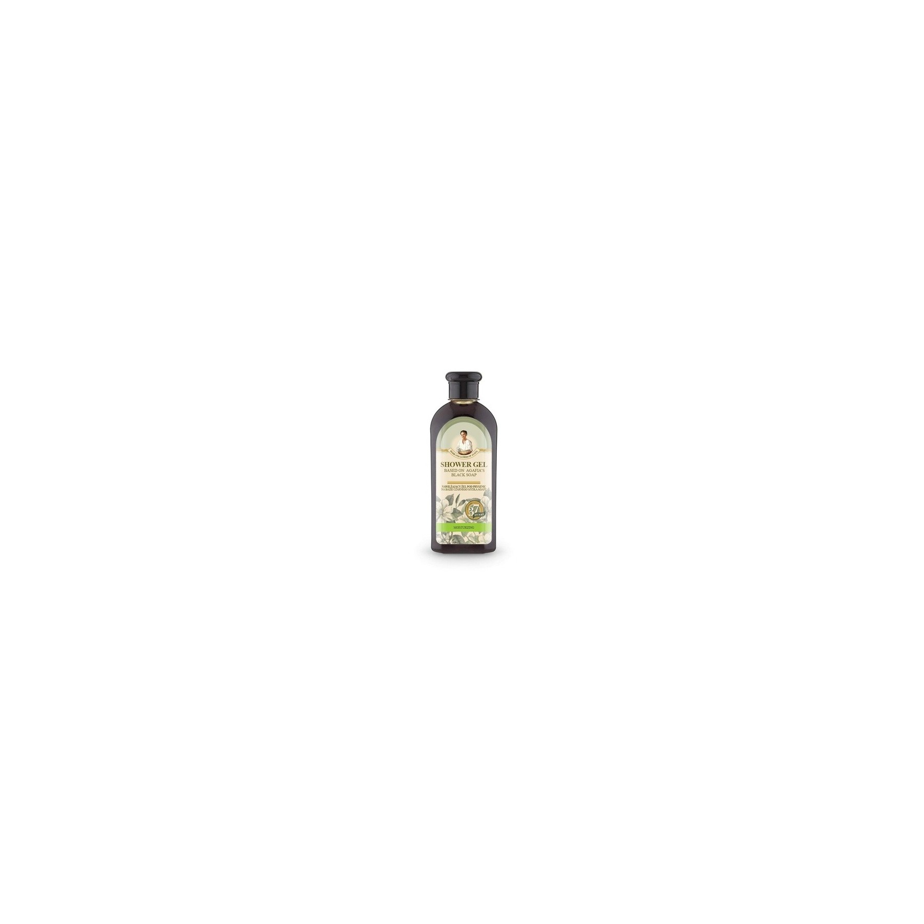 Babushka Agafia Moisturizing Rose Shower Gel with Black Soap