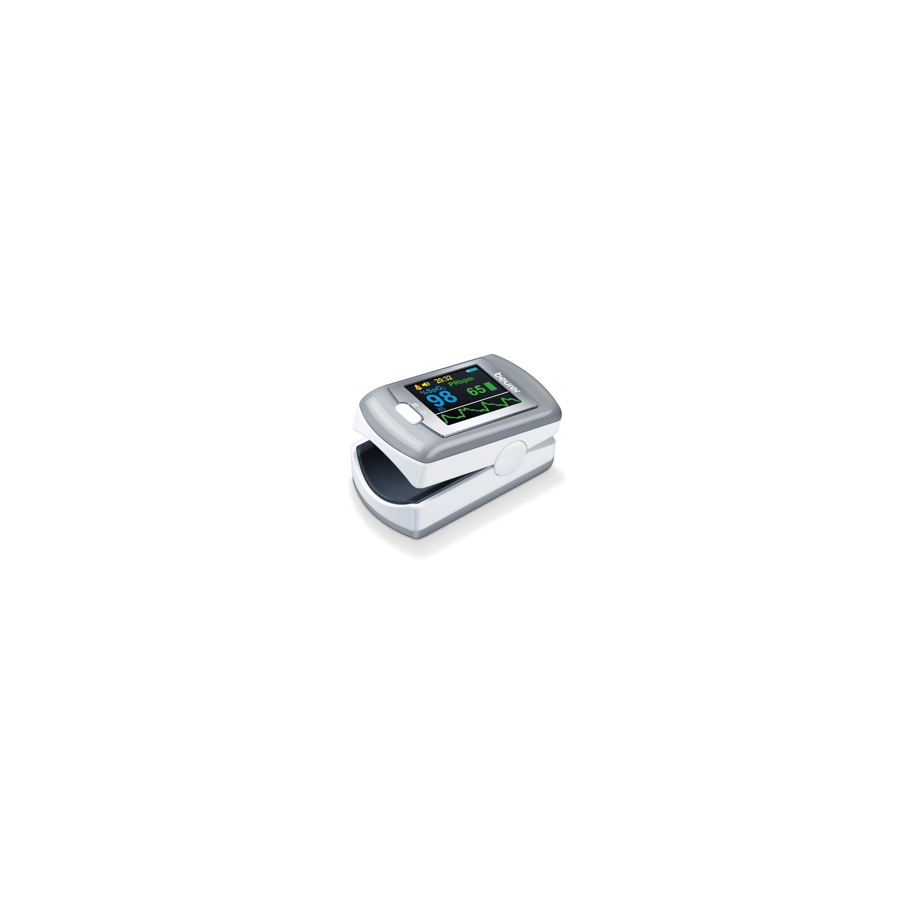 Beurer PO 80 Pulse Oximeter for Measuring Oxygen Saturation and Heart Rate with 24 Hour Continuous Recording and Alarm Function Beurer PO 80 Pulse Oximeter for Measuring Oxygen Saturation and Heart Rate with 24 Hour Continuous Recording and Alarm Function