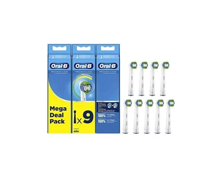 Oral-B Precision Clean 9 Brush Heads with CleanMaximiser Technology