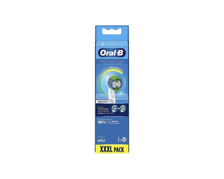 Oral-B Precision Clean Electric Toothbrush Heads with CleanMaximise Technology - Pack of 10