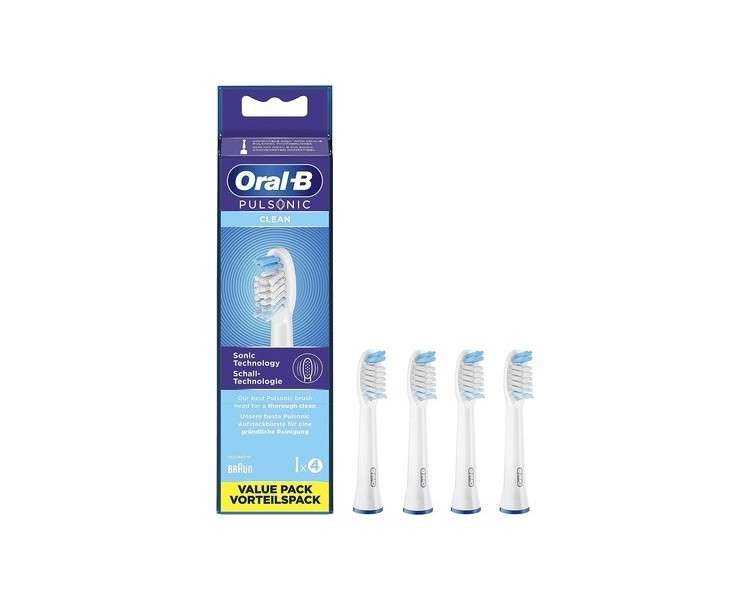 Oral-B Pulsonic Clean Toothbrush Heads for Sonic Toothbrushes 4 count
