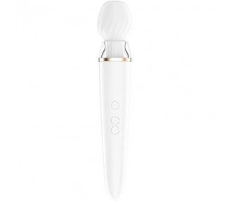 Satisfyer Double Wand-er Connect App XXL Massager Extra Strong Waterproof (IPX7) with App Control and Skin-Friendly Silicone