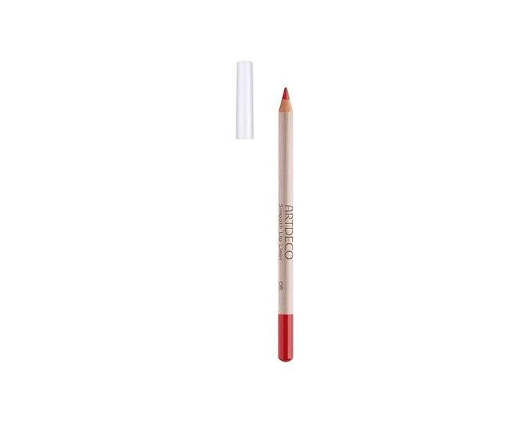 ARTDECO Smooth Lip Liner Sustainable Contour Pen Long-Lasting Nourishing for Sensitive Skin 1.4g 08 Poppy Field