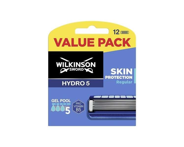 Wilkinson Sword Hydro 5 Skin Protection Razor Blades 12 Count