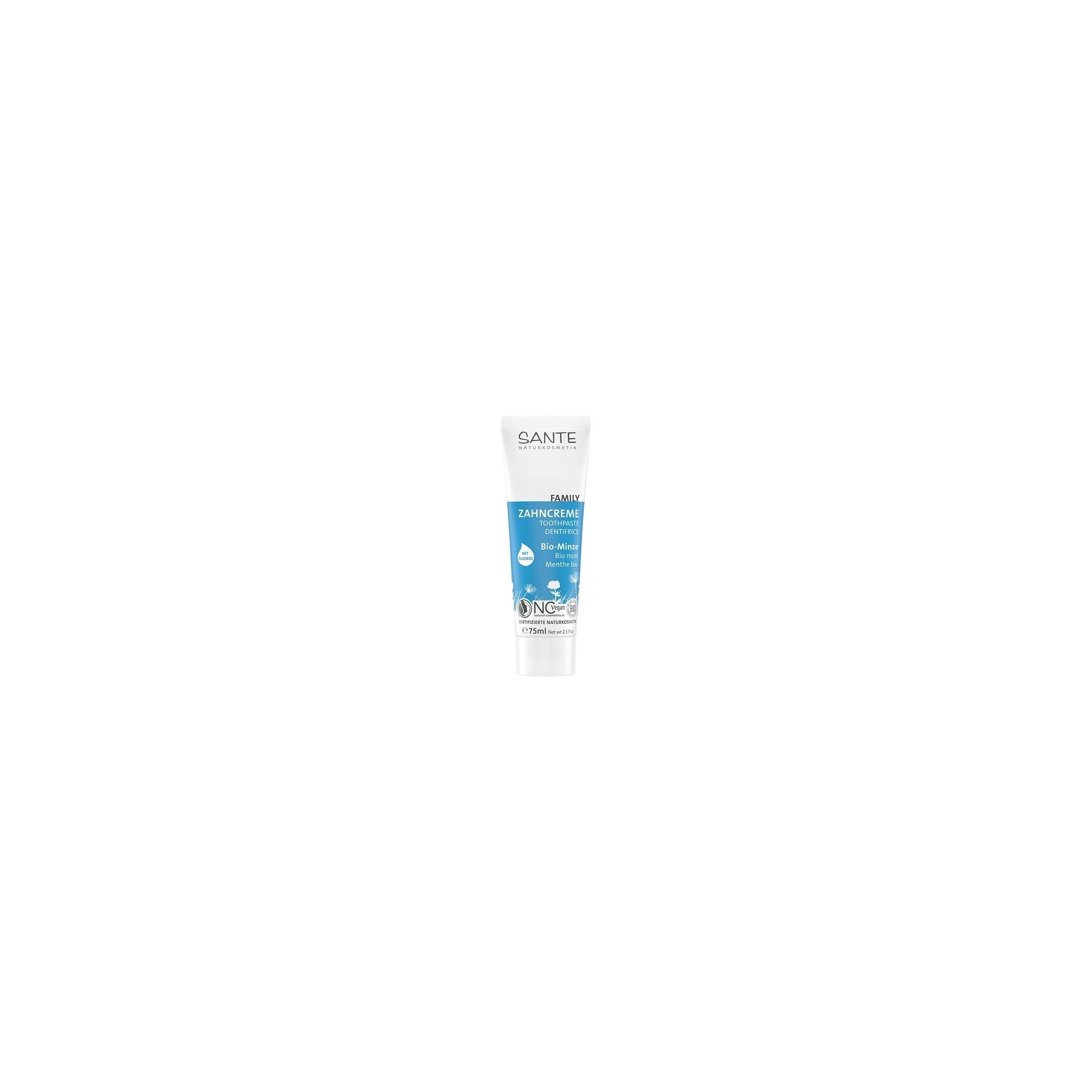Sante Naturkosmetik Bio-Mint Toothpaste with Fluoride 75ml