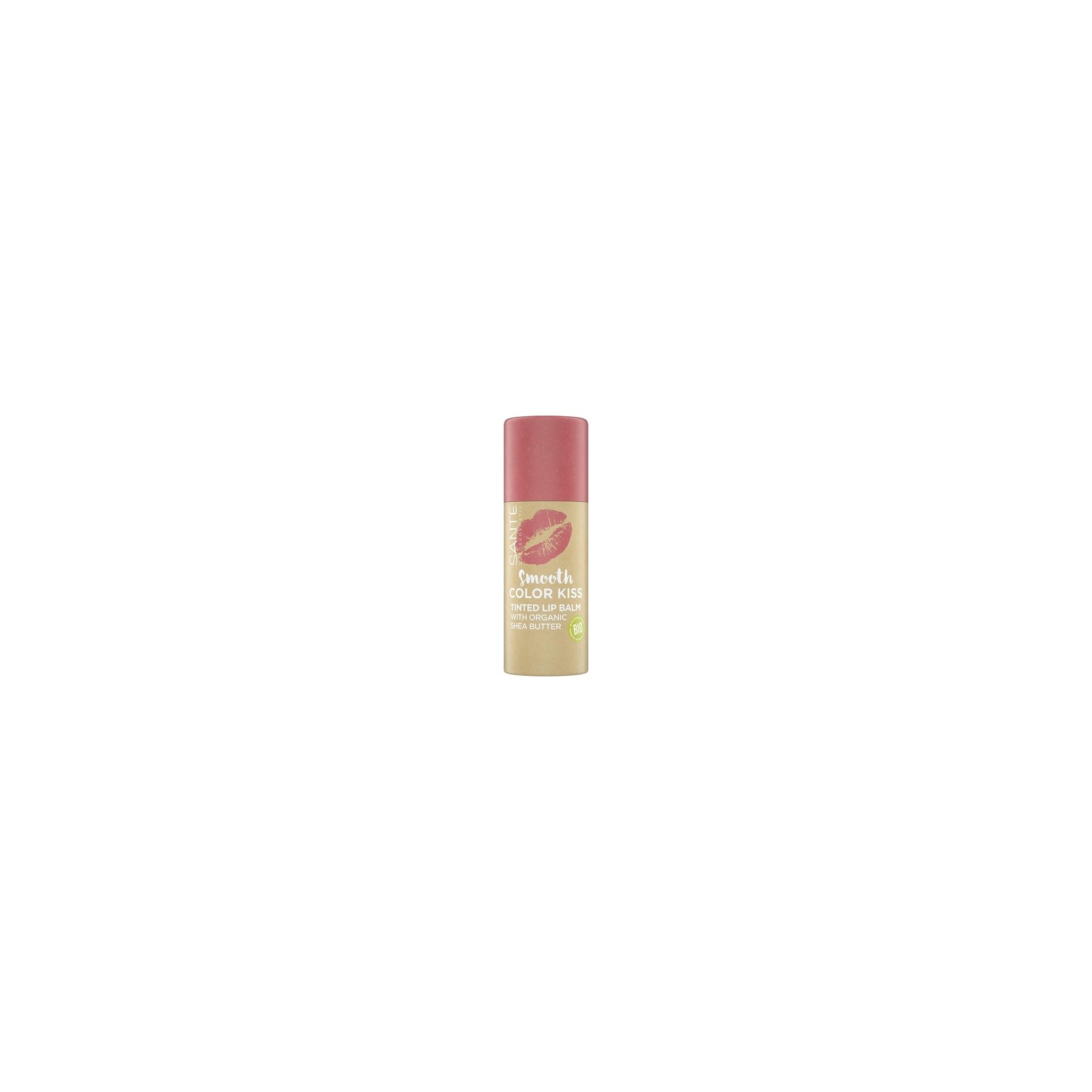 Sante Naturkosmetik Smooth Color Kiss Tinted Lip Balm with Organic Shea Butter 01 Soft Coral 8.5g