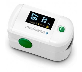 Medisana PM 100 Connect Pulse Oximeter with OLED Display and One-Touch Operation - White