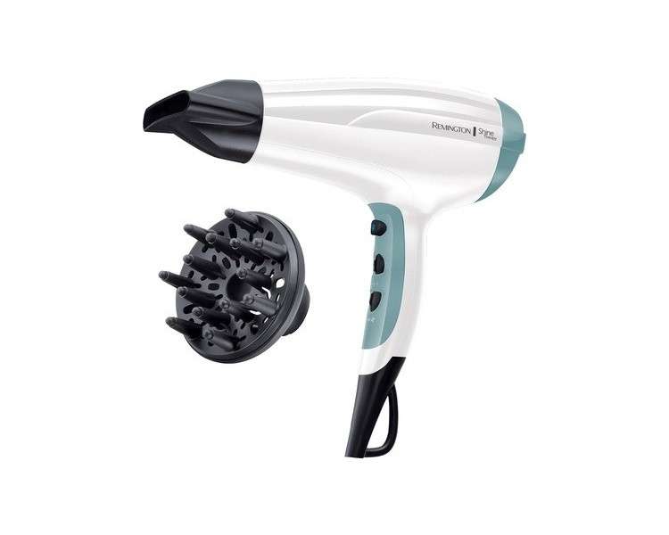 Remington Ionen Shine Therapy Hair Dryer D5216 & On The Go Compact and Powerful Hair Dryer Bundle (2000W, Worldwide Voltage 120/220-240V)