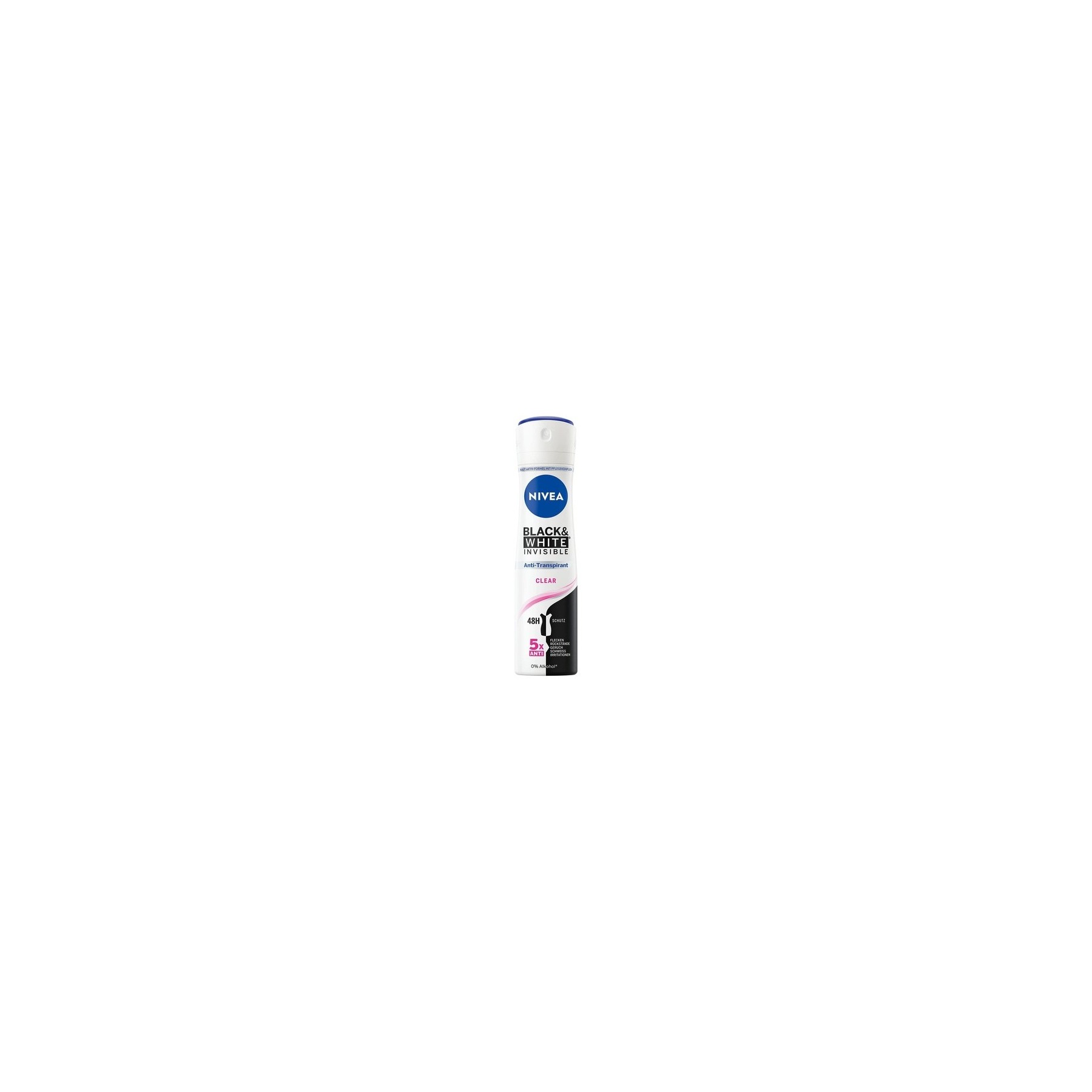 Nivea Black & White Invisible Clear Spray Deodorant 150mL