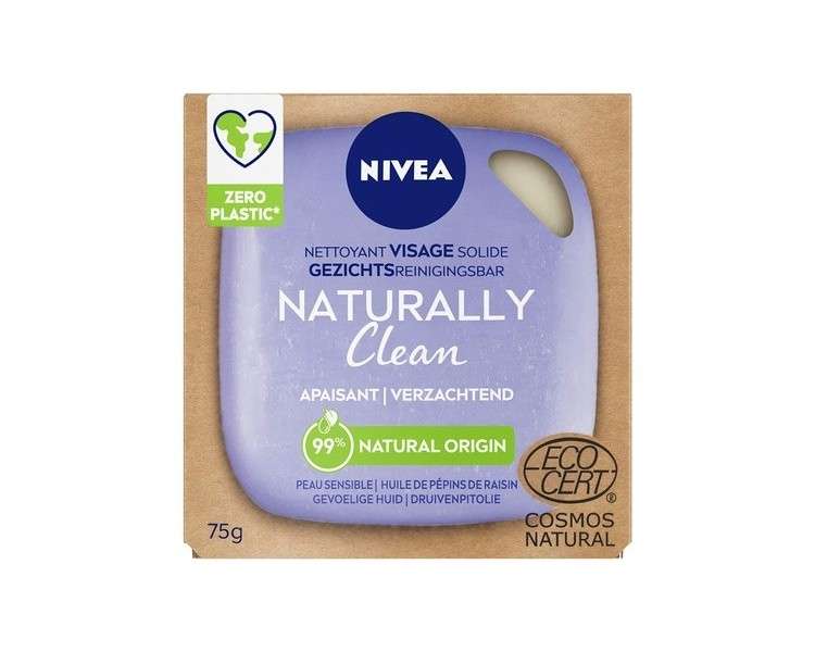 Nivea Naturally Clean Bar Softening 75g