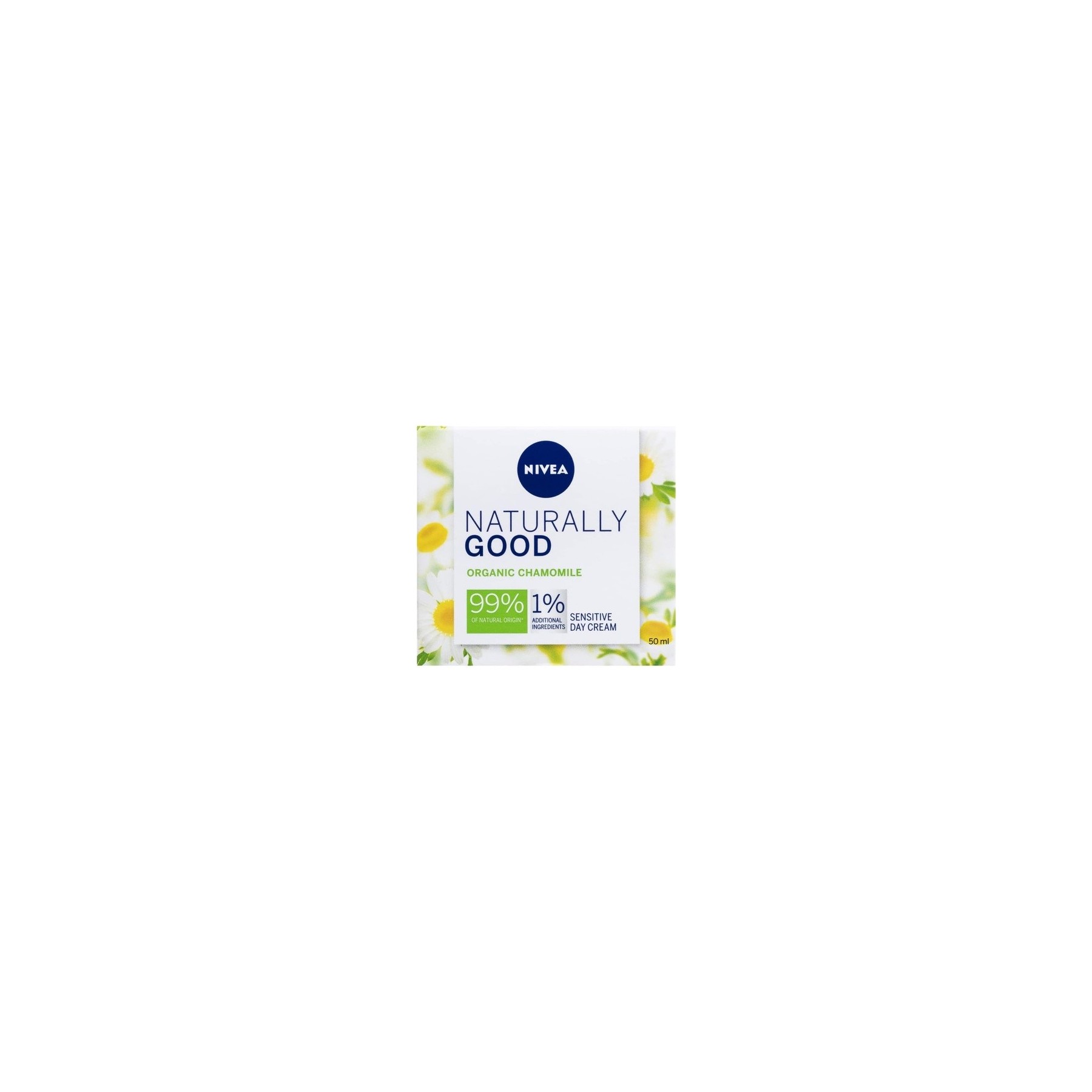 NIVEA Naturally Good Radiance Sensitive Day Cream 50ml Moisturising Face Cream with Organic Chamomile Extract