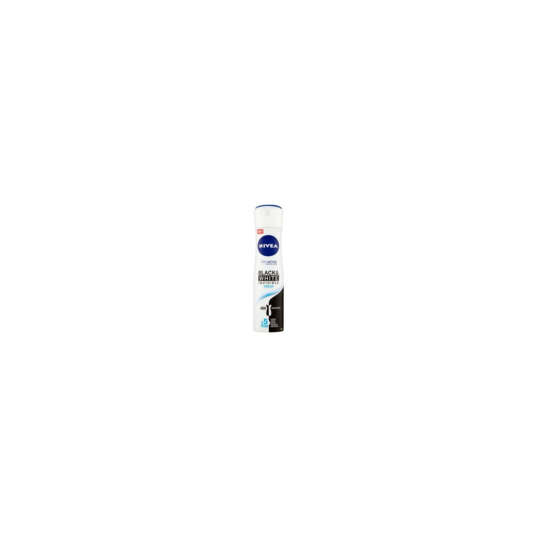 NIVEA Women's Deodorant Spray Invisible For Black & White Fresh 150ml