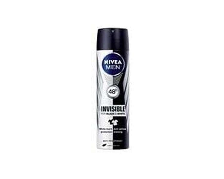 Invisible For Black & White Power Antiperspirant Spray For Men 150ml