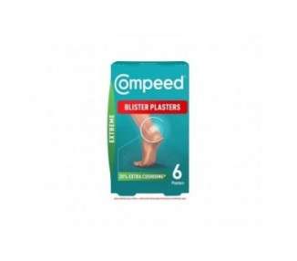 Compeed Extreme Blister Plasters Foot Treatment 6 Hydrocolloid Plasters