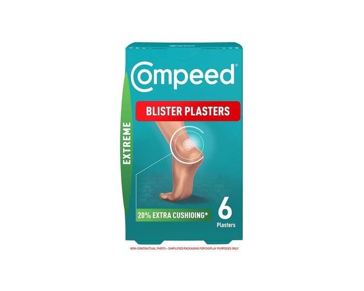 Compeed Extreme Blister Plasters Foot Treatment 6 Hydrocolloid Plasters