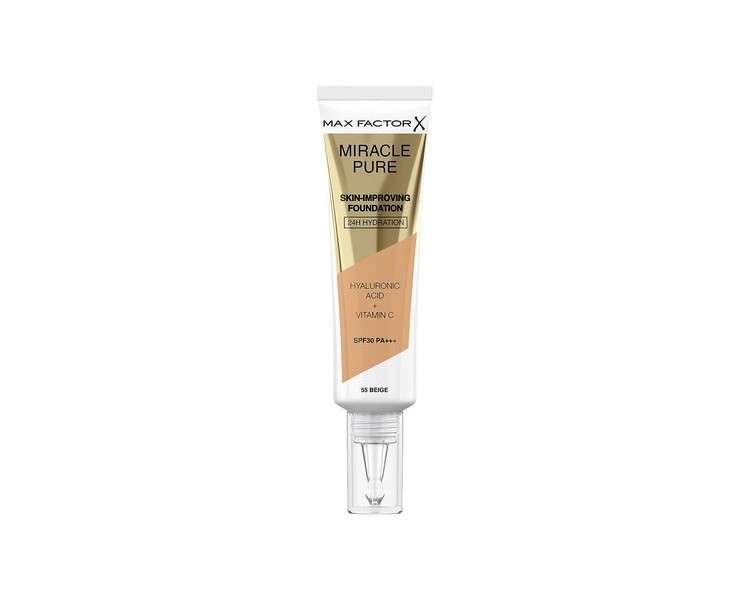 Max Factor Miracle Pure Foundation 55 Beige 30ml