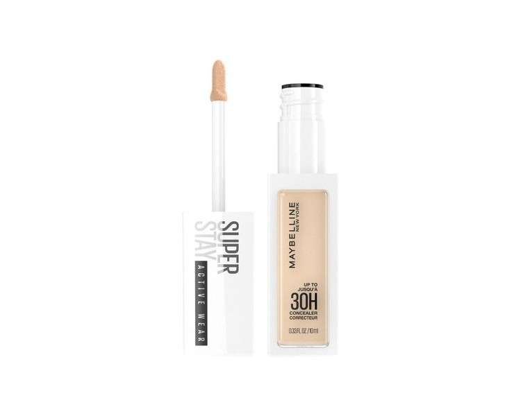 Maybelline L'Oreal SuperStay Active Wear Concealer Up to 30H Full Coverage Matte 15 Light Off White