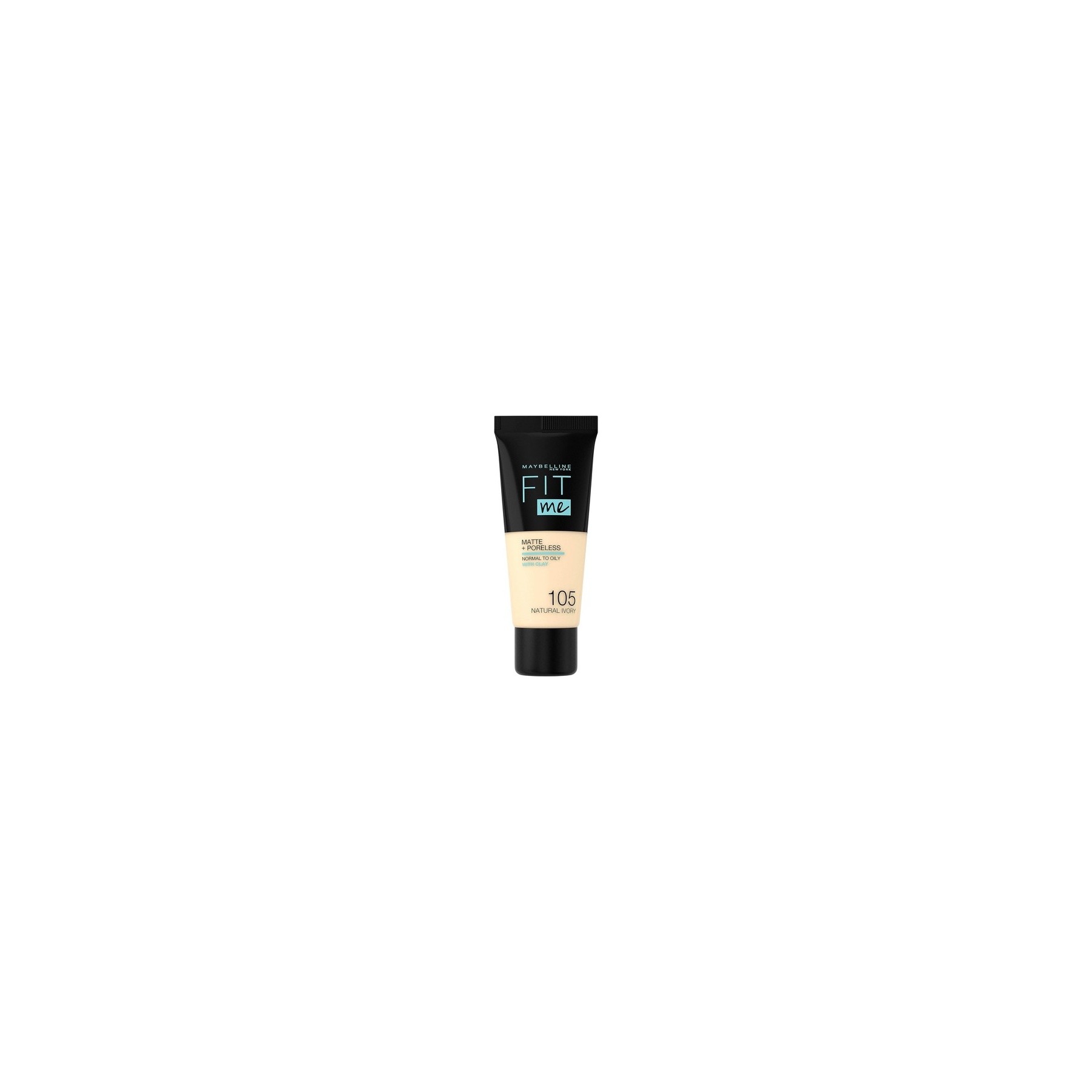 Maybelline New York Fit Me Matte & Poreless Foundation 105 Natural Ivory 30ml
