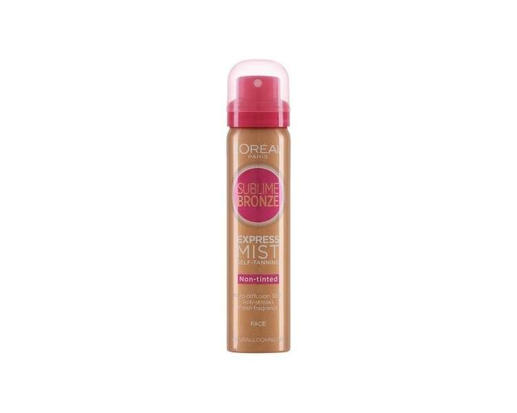 L'Oréal Sublime Bronze Self Tan Express Mist Spray Face 75ml