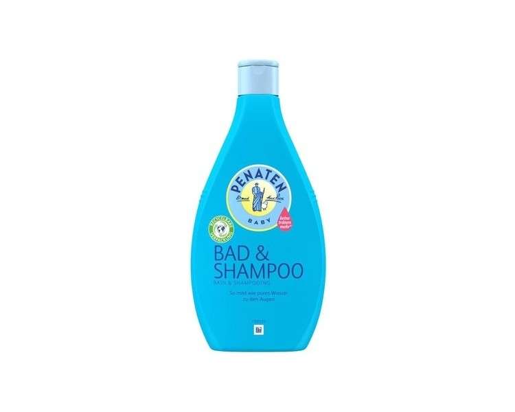 Penaten Baby Bath Additive and Shampoo 2-in-1 Wash Gel for Skin Hair 400ml Blue