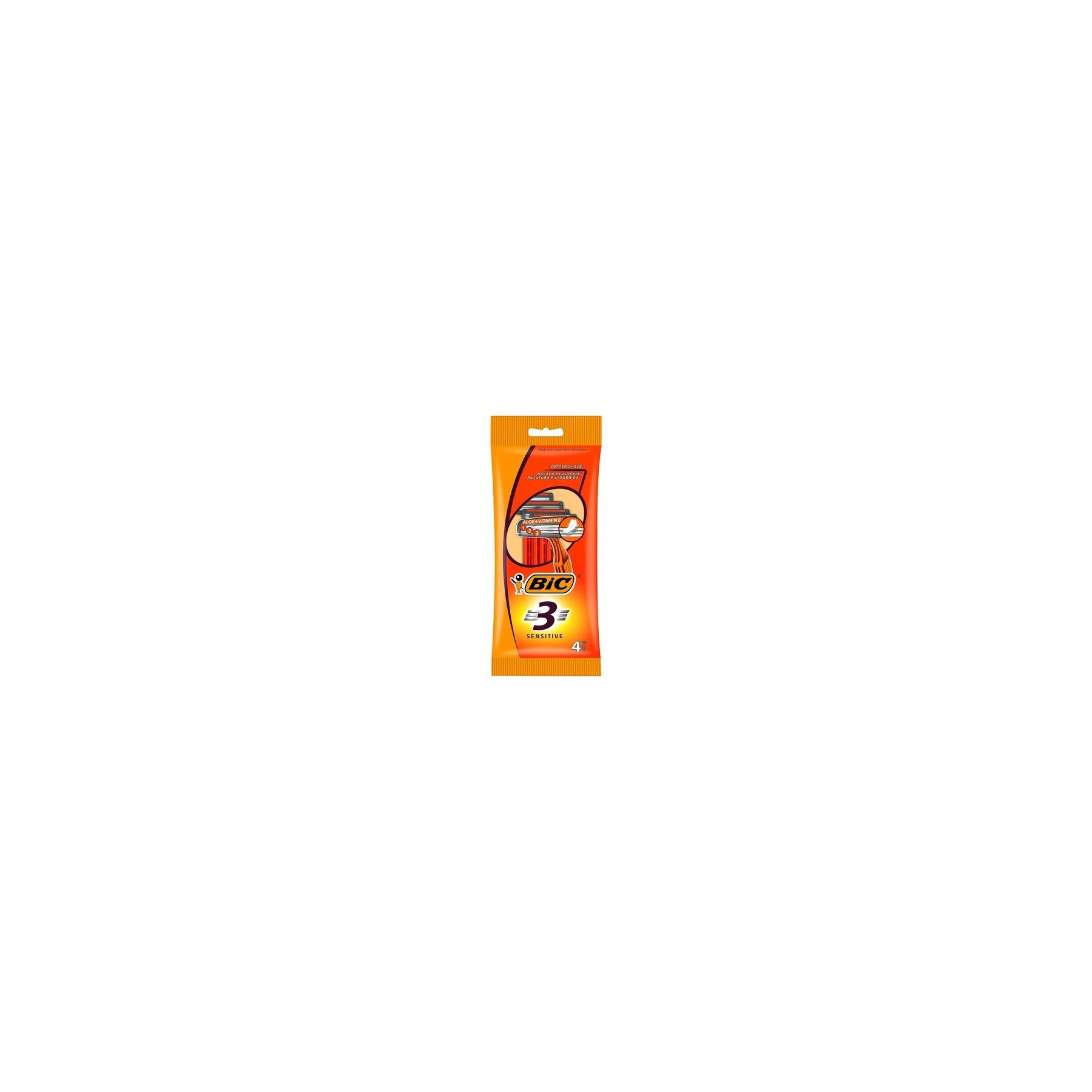 Bic 3 Sensitive Razors - Pack of 4