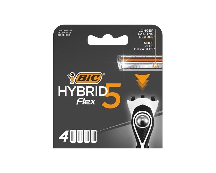 BIC Hybrid 5 Flex Men's Razor 5 Titanium Blades