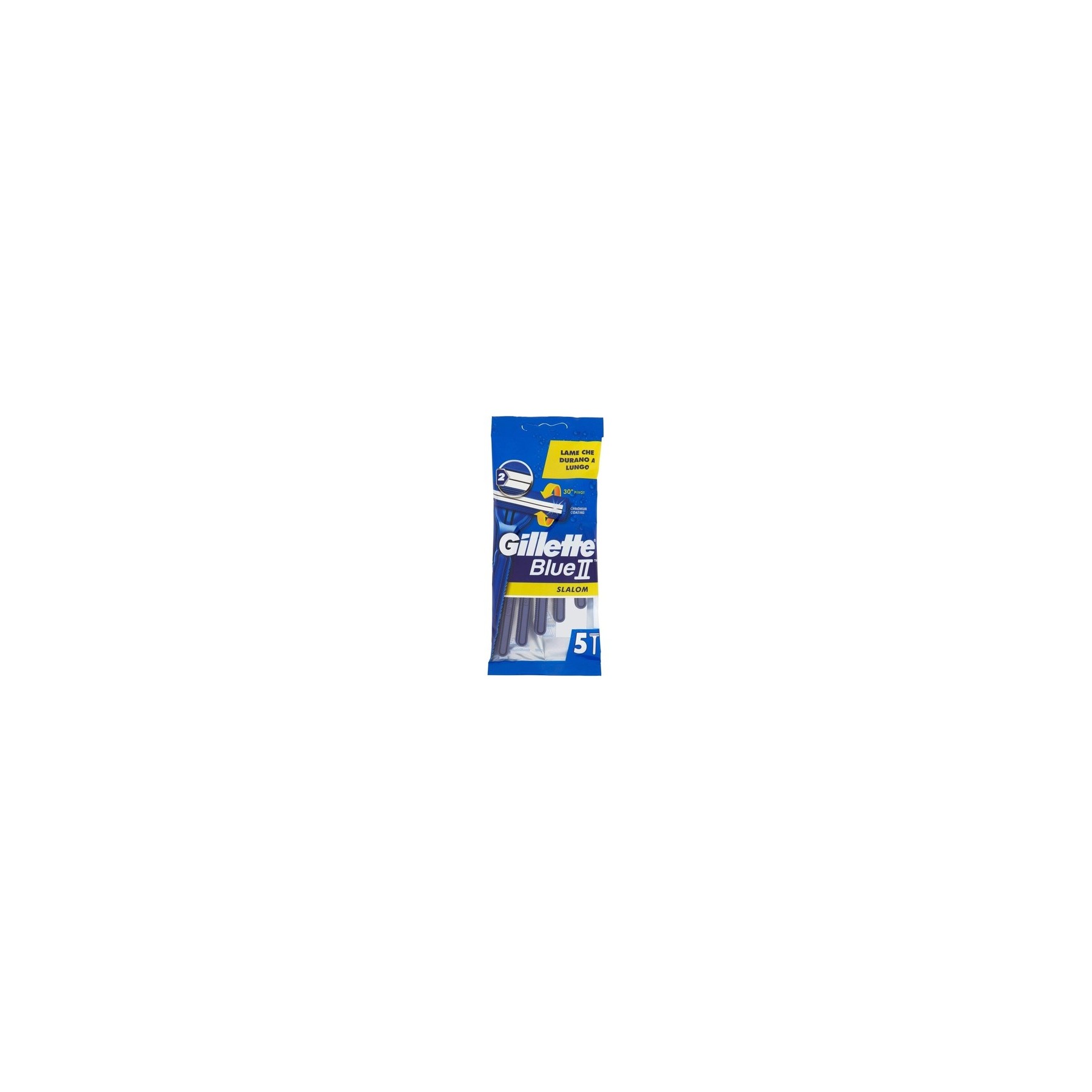Gillette Blue II Slalom Disposable Razor - Pack of 5
