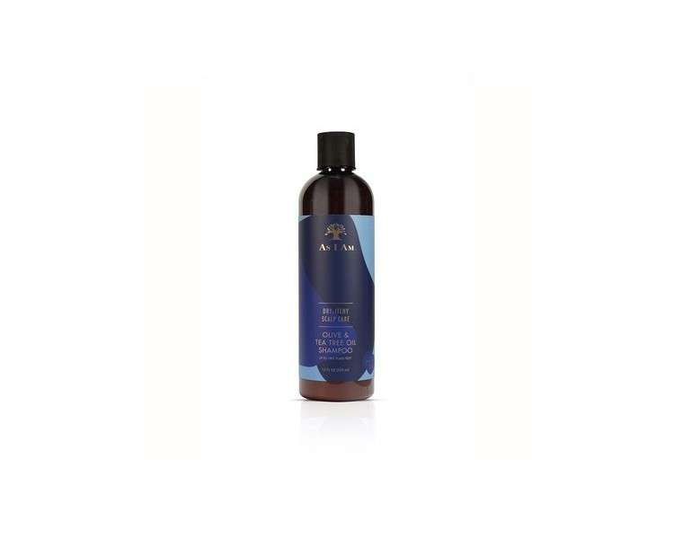 As I Am Dry & Itchy Scalp Care Shampoo 12oz - Fights Dandruff and Seborrheic Dermatitis with Zinc Pyrithione, Olive Oil, and Tea Tree Oil